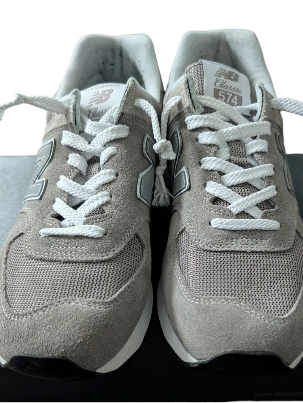 New Balance Men’s Gray Suede & Mesh Retro Sneakers